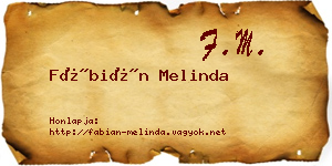 Fábián Melinda névjegykártya